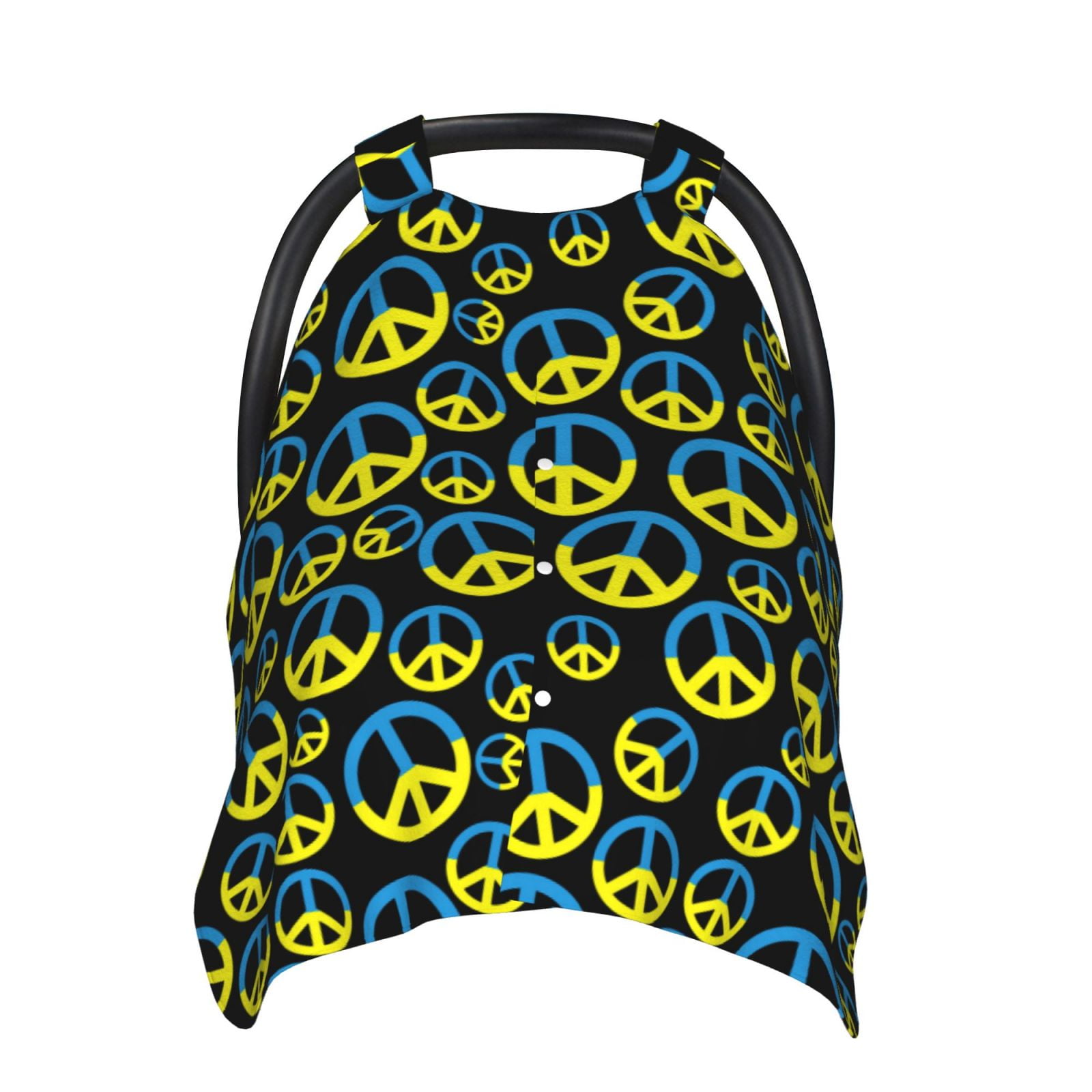 Car Seat Cover Baby - peace sign flag Breathable Infant Car Seat Cover for Baby Carseat, Lightweight Comfort Baby Essentials Must Haves Newborn Stuff for Girl Boy