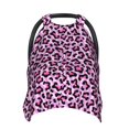 thumbnail image 1 of Car Seat Cover Baby - pink lilac Leopard Breathable Infant Car Seat Cover for Baby Carseat, Lightweight Comfort Baby Essentials Must Haves Newborn Stuff for Girl Boy, 1 of 7