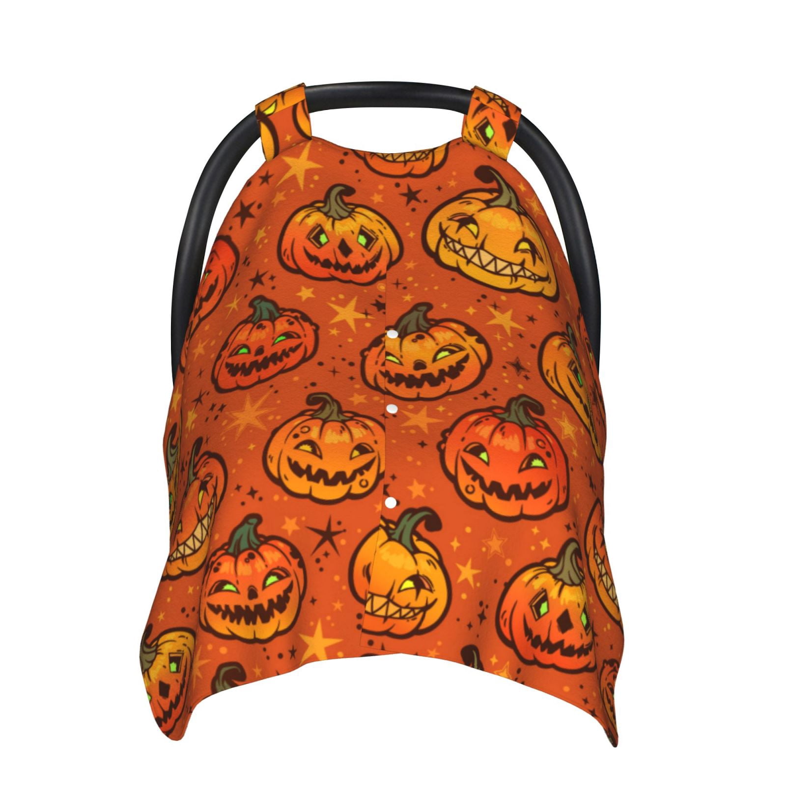 Car Seat Cover Baby - pumpkin halloween fun Breathable Infant Car Seat Cover for Baby Carseat, Lightweight Comfort Baby Essentials Must Haves Newborn Stuff for Girl Boy
