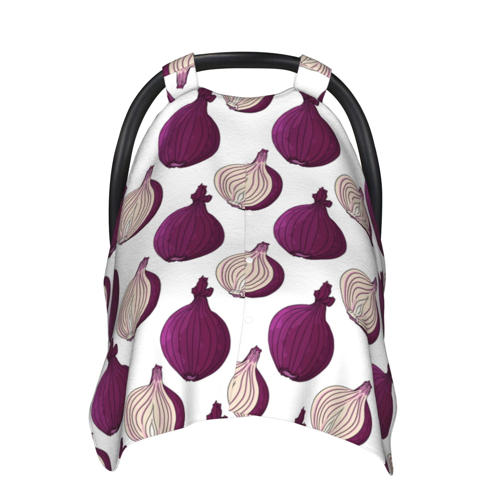 Car Seat Cover Baby - purple Onion Pattern Breathable Infant Car Seat Cover for Baby Carseat, Lightweight Comfort Baby Essentials Must Haves Newborn Stuff for Girl Boy