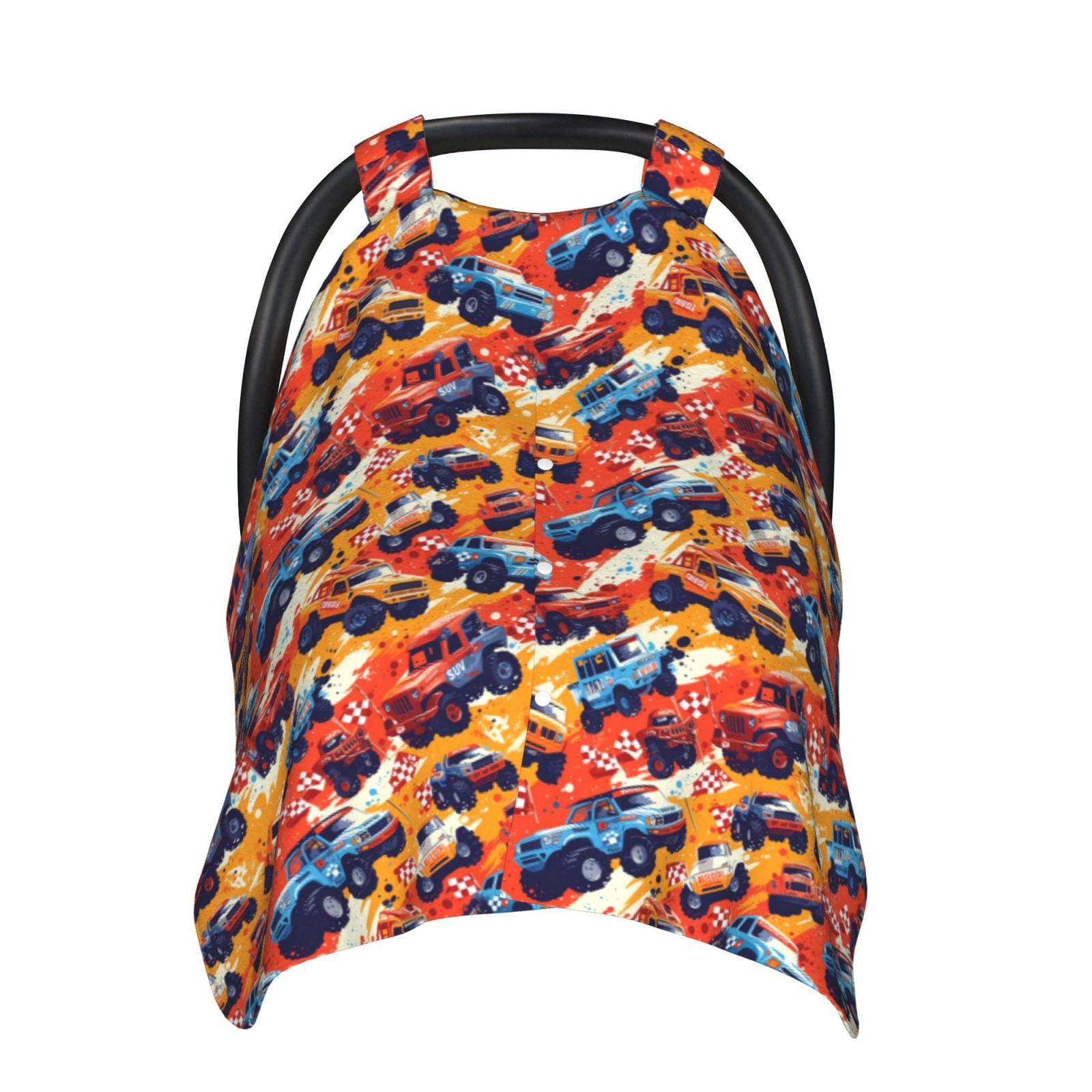 Car Seat Cover Baby - off road racing car SUV Breathable Infant Car Seat Cover for Baby Carseat, Lightweight Comfort Baby Essentials Must Haves Newborn Stuff for Girl Boy