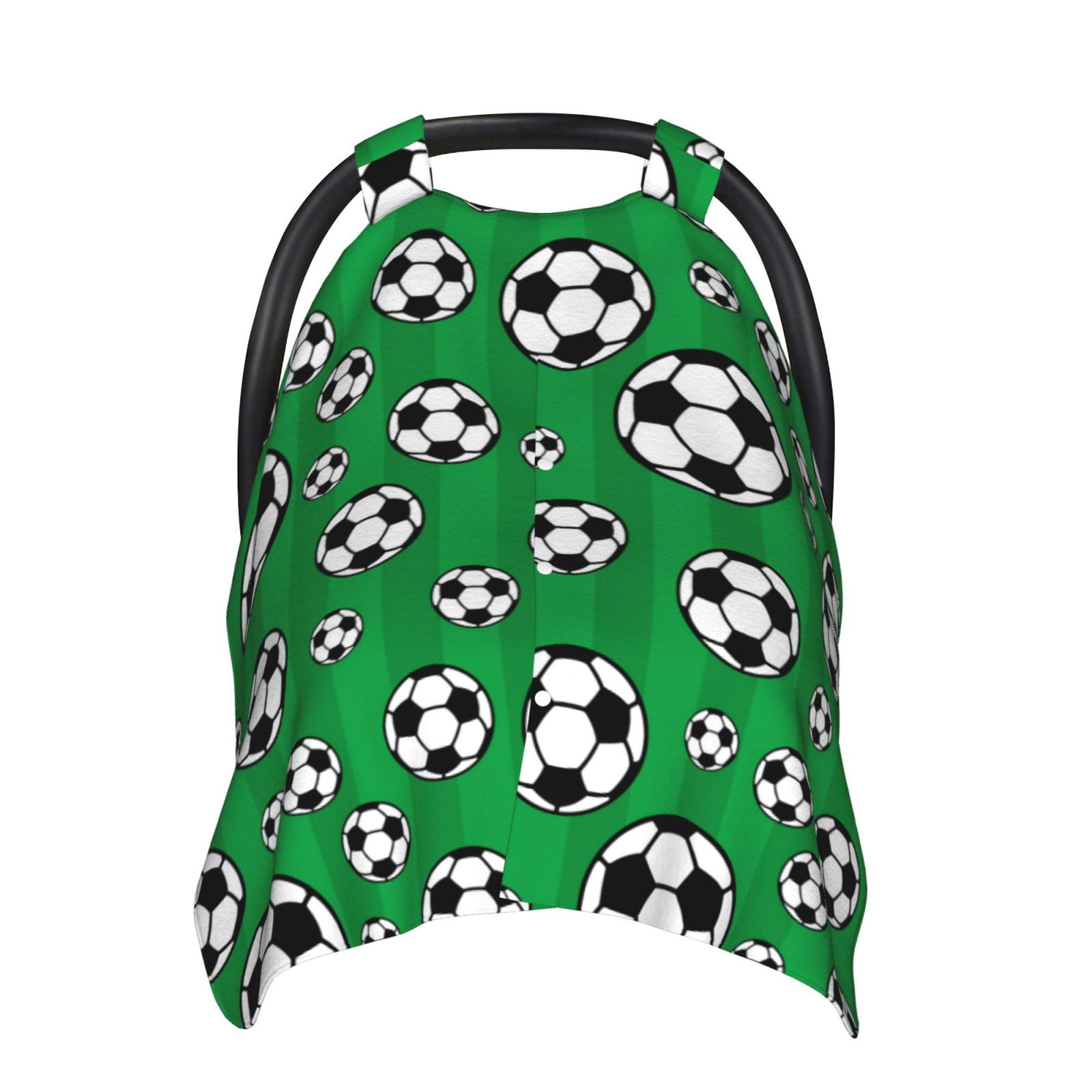 Car Seat Cover Baby - soccer green stripe Breathable Infant Car Seat Cover for Baby Carseat, Lightweight Comfort Baby Essentials Must Haves Newborn Stuff for Girl Boy