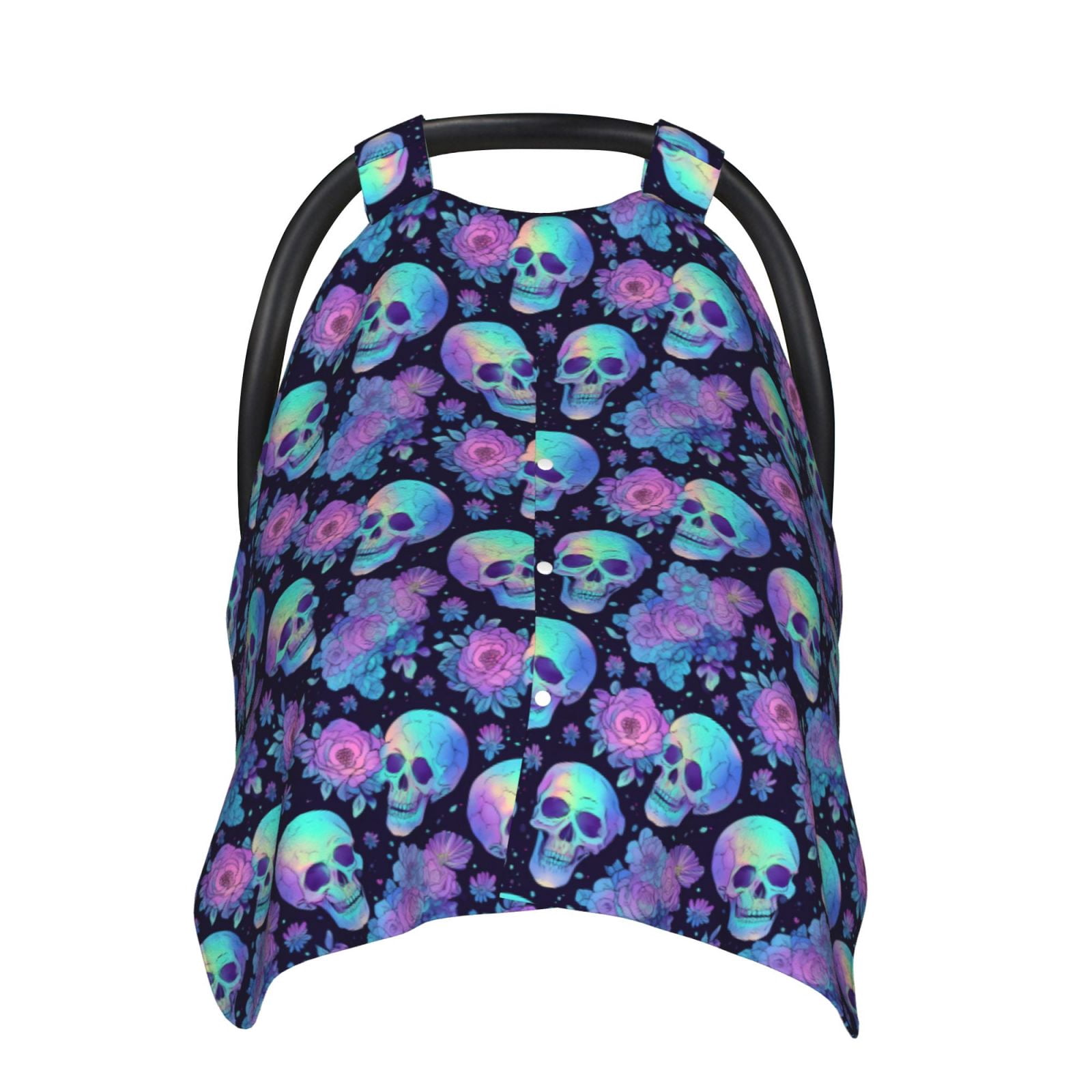 Car Seat Cover Baby - starry sky Skull flower Breathable Infant Car Seat Cover for Baby Carseat, Lightweight Comfort Baby Essentials Must Haves Newborn Stuff for Girl Boy