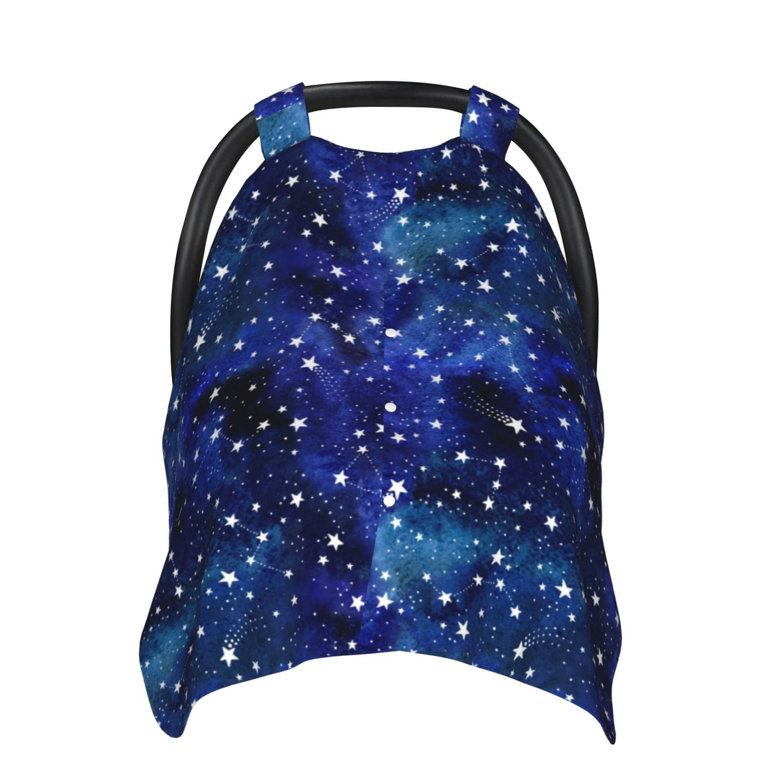 Car Seat Cover Baby - stars blue Glitter starry Breathable Infant Car Seat Cover for Baby Carseat, Lightweight Comfort Baby Essentials Must Haves Newborn Stuff for Girl Boy