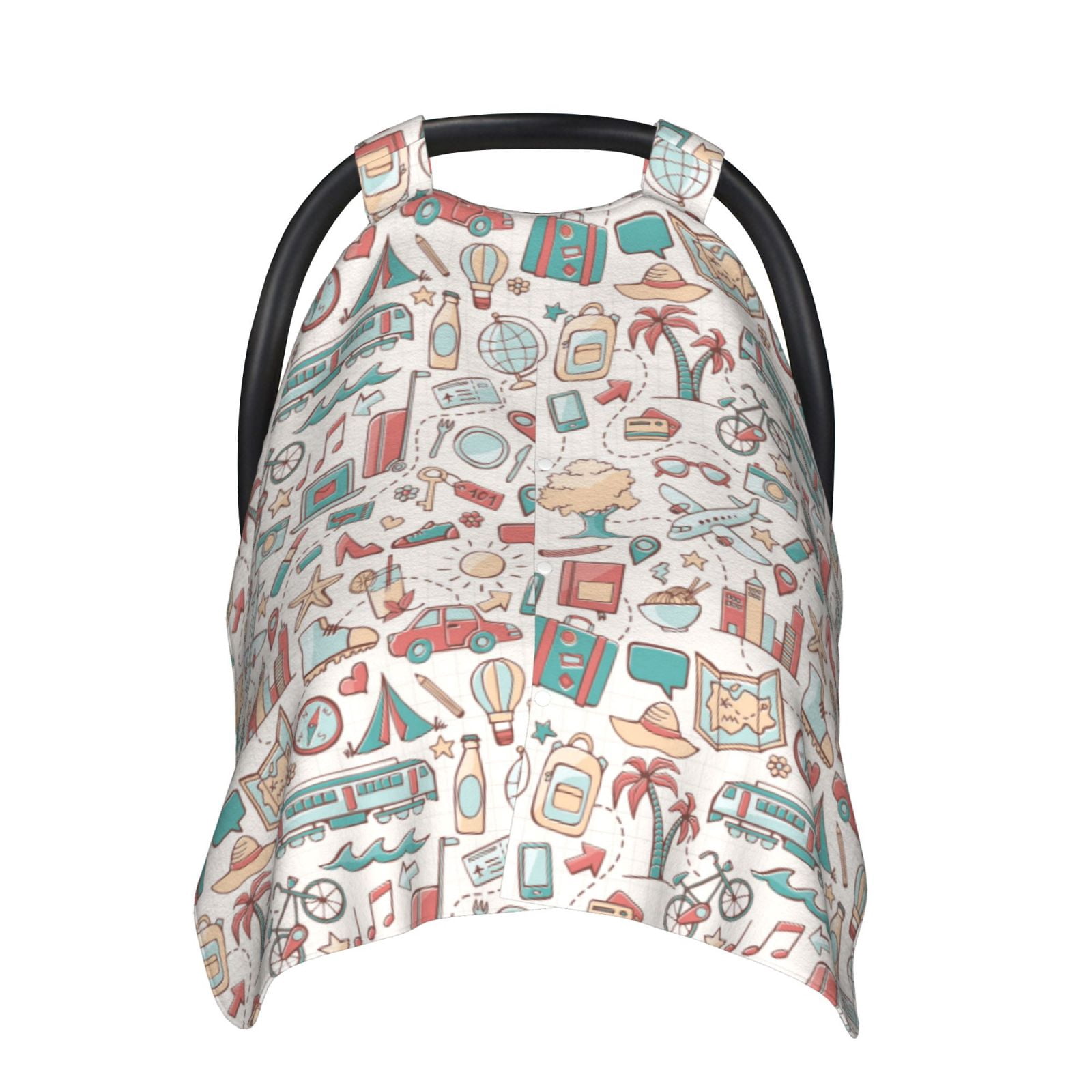 Car Seat Cover Baby - summer life A Breathable Infant Car Seat Cover for Baby Carseat, Lightweight Comfort Baby Essentials Must Haves Newborn Stuff for Girl Boy