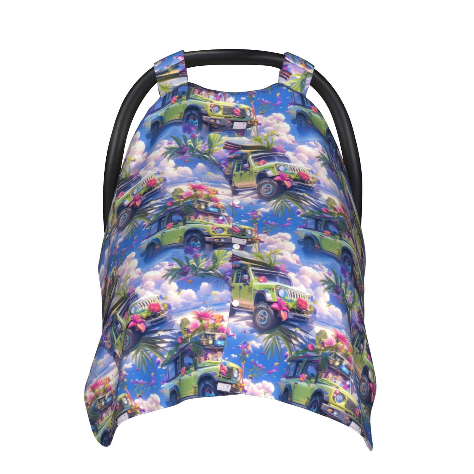 Car Seat Cover Baby - summer style green SUV Breathable Infant Car Seat Cover for Baby Carseat, Lightweight Comfort Baby Essentials Must Haves Newborn Stuff for Girl Boy