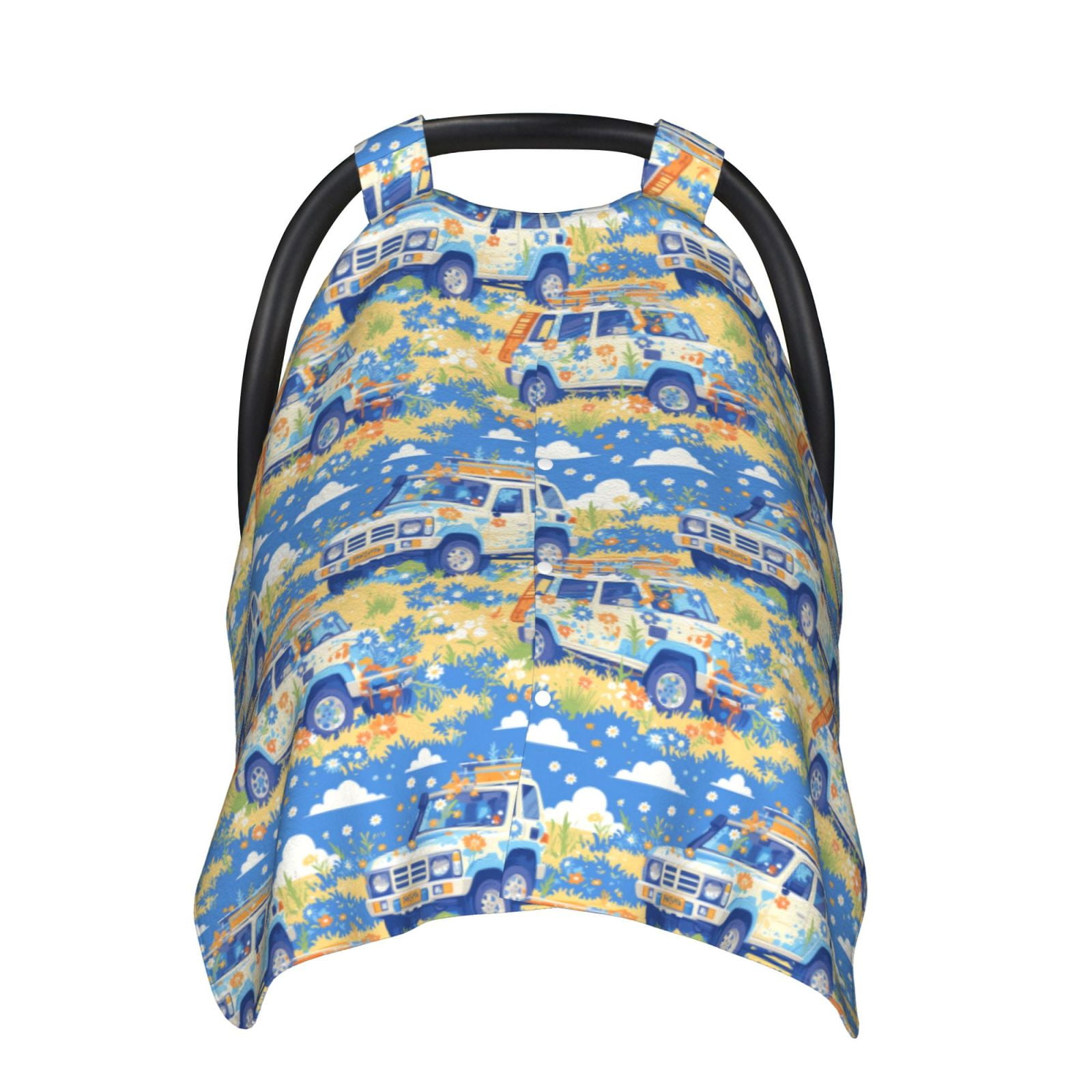 Car Seat Cover Baby - travel SUV summer daisy Breathable Infant Car Seat Cover for Baby Carseat, Lightweight Comfort Baby Essentials Must Haves Newborn Stuff for Girl Boy