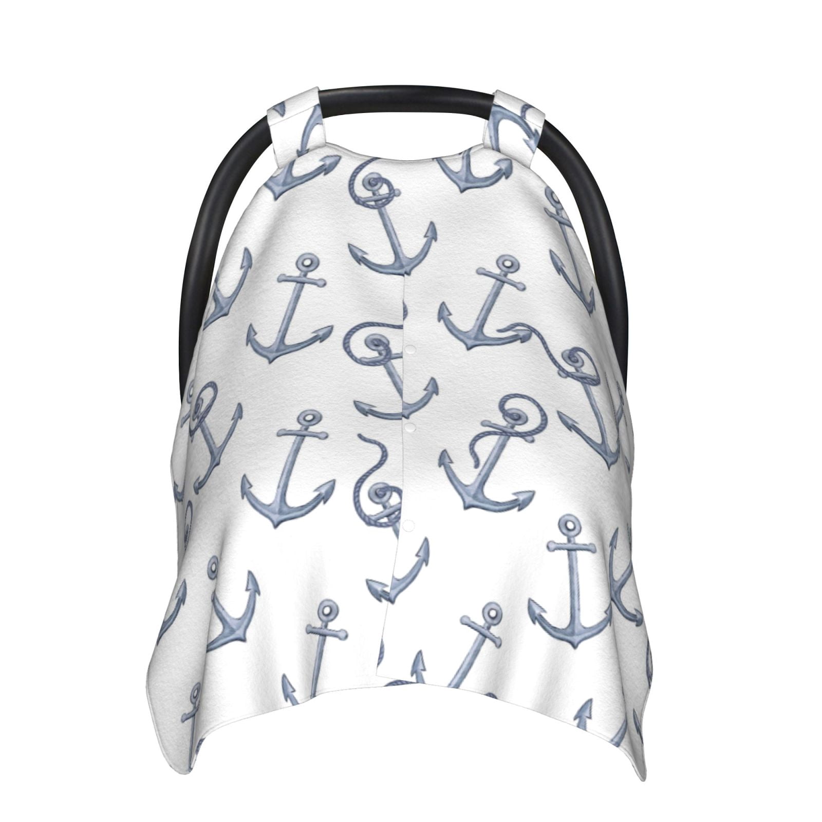 Car Seat Cover Baby - vintage gray anchor rope Breathable Infant Car Seat Cover for Baby Carseat, Lightweight Comfort Baby Essentials Must Haves Newborn Stuff for Girl Boy