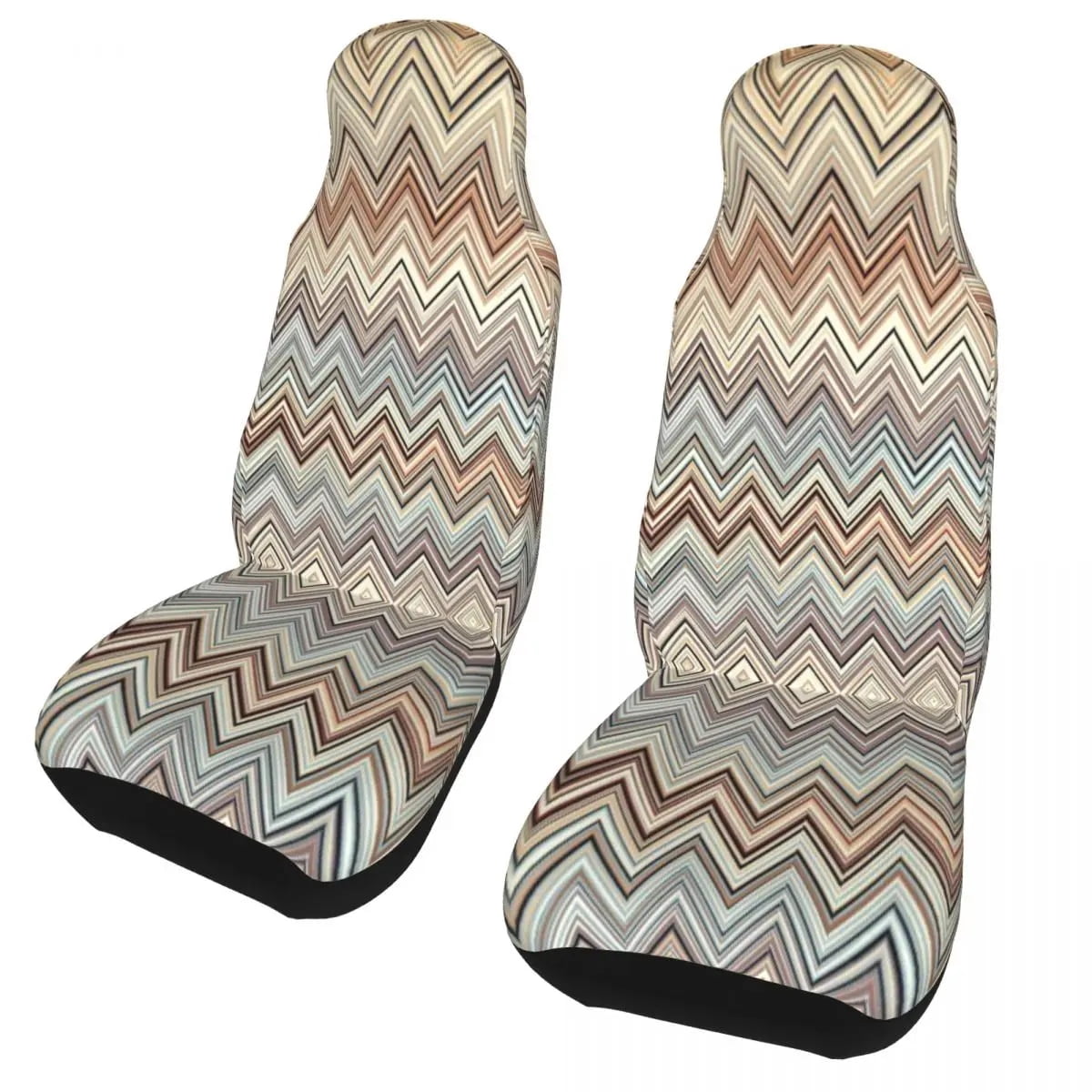 Zig Zag Print Pattern Universal Fit Car Seat Covers