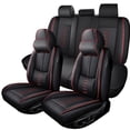 thumbnail image 1 of Car Seat Cover for CADILLAC SRX 2013, Premium Leather 5 Seats Full Set With a Headrest and Lumbar Support Non-slip, Black and Red Edges Car Seat Covers, Airbag-Compatible, 1 of 7