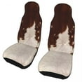 thumbnail image 1 of Car Seat Cover Cowhide Patchwork Texture Universal AutoFit Any Truck Van RV SUV 3D Print Animal Fu, 1 of 5