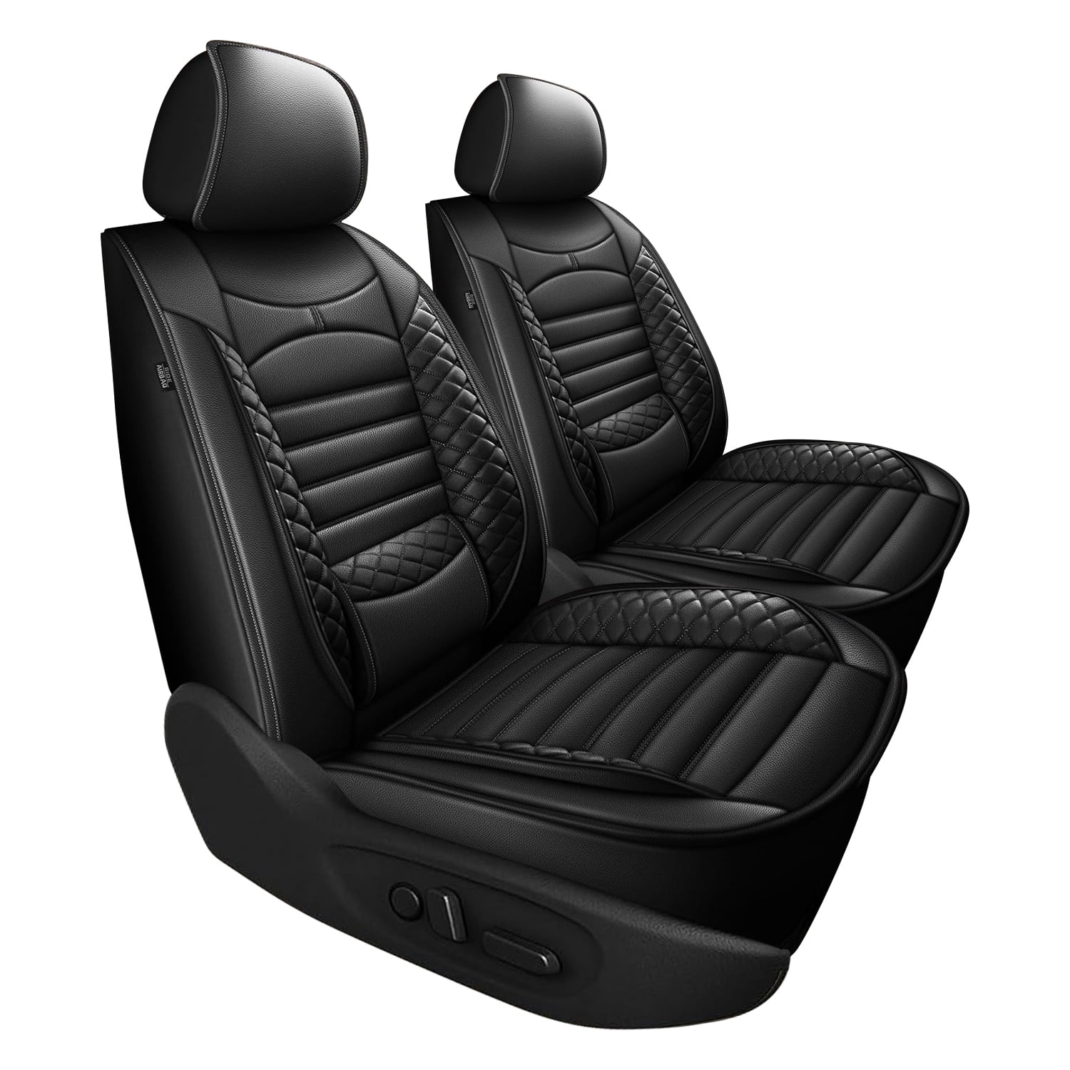 Car Seat Cover Custom Fit for Honda Crosstour 2012-2015 Waterproof Faux Leather Car Seat Protector,Comfortable Universal Car Seat Covers Accessories Black,Front Set(2 Seats)