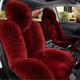 thumbnail image 1 of Car Seat Cover for Driver, Fluffy Fuzzy Long Wool Front Auto Seat Cushion, Winter Soft Fluffy Breathable Seat Cushion, Universal Fits Most Vehicle SUV Truck Minivan, 1 of 6