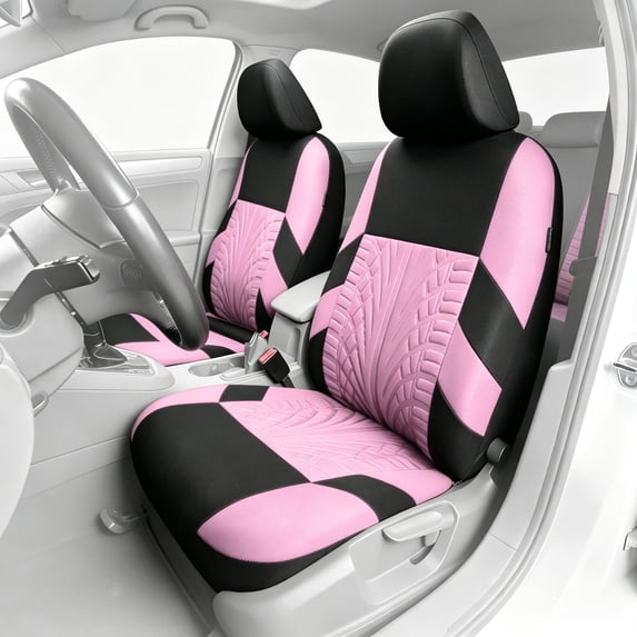 Car Seat Cover Fit for Honda Civic 2003-2026,Breathable Seat Protector Cushion,Non-Slip Protection Easy Installation Scratch Resistant Pink,Full Set(2 Row 5 Seats)