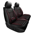 thumbnail image 1 of Car Seat Cover Fit for Jeep Compass 2012-2025 2026 Premium Leather Luxury Car Seat Protector,Comfort Full Coverage Automotive Seat Covers Red,Front Set(2 Seats), 1 of 11