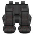 thumbnail image 1 of Car Seat Cover Fit for Toyota Corolla Cross 2022-2025 2026 Front and Back Seats Premium Non-Slip Leather Seat Cover Car Seat Protector Red,Full Set(2 Row 5 Seats), 1 of 9