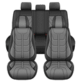thumbnail image 1 of Car Seat Cover Fit for Toyota FJ Cruiser 2011-2014 :Premium Non-Slip Leather Seat Cover Car Seat Protector Suitable for All Seasons Gray,Full Set(2 Row 5 Seats), 1 of 3