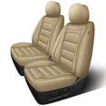 thumbnail image 1 of Car Seat Cover Fit for Ford Focus 2009-2018,Waterproof Leather Seat Protector,Full-Coverage Premium Auto Accessories Beige,Front Set(2 Seats), 1 of 7