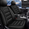 thumbnail image 1 of Car Seat Cover Fit for Toyota Tundra 2008-2024 Waterproof Faux Leather Seat Protector Vehicle Cushion Covers Compatible Airbag Full Set 5 Seats Black, 1 of 7