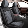 thumbnail image 1 of Car Seat Cover Fit for Toyota Tundra 2008-2025 2026 Premium Non-Slip Leather Seat Cover Compatible Airbag Gray,Front Set(2 Seats), 1 of 8