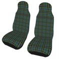 thumbnail image 1 of Car Seat Cover Grey Tartan Plaid Gingham Scottish Tartans Kilt Seat Covers Fit for Cars SUV Auto Pr, 1 of 5