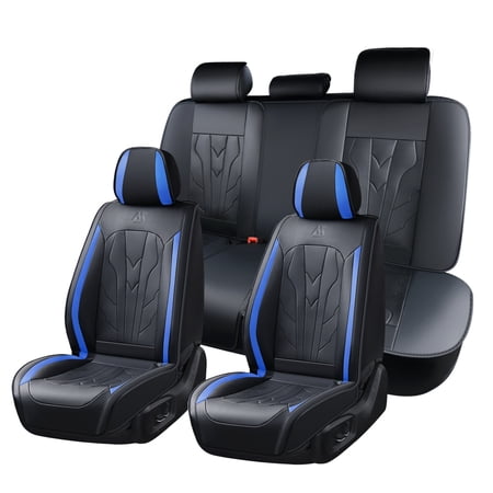 Car Seat Cover for Honda HR-V LX 2026, Waterproof Leather 5 Piece Full Set Wear Resistance Protect and Upgrade Seats, Blue Car Seat Covers, Protect Car Seats