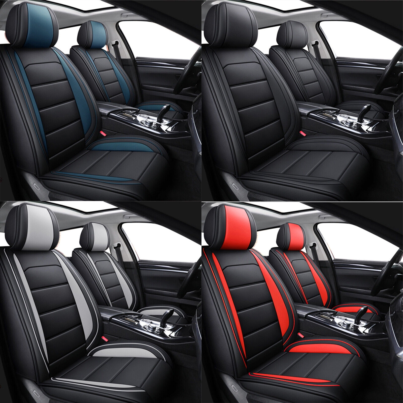 Car Seat Cover for Hyundai Sonata 5 Seats, Premium Pu Leather Seat