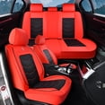 thumbnail image 1 of Car Seat Cover for JEEP RENEGADE 2015-2023, Red Car Seat Covers, Waterproof Faux Leather 5 Seats Full Set Easy to Clean and Install Beautify Interior, Airbag-Compatible, 1 of 9