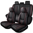 thumbnail image 1 of Car Seat Cover for JEEP RENEGADE 2019, Black and Red Edges Car Seat Covers, Faux Leather 5 Seats Full Set With Lumbar Support Beautify Interior, Airbag-Compatible, 1 of 9