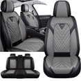 thumbnail image 1 of Car Seat Cover for Jeep Patriot 2010, PU Leather 5 Seats Full Set Scratch Resistant Protect and Upgrade Seats, Black and Gray Car Seat Covers, Beautify the Interior of Old Cars, 1 of 7