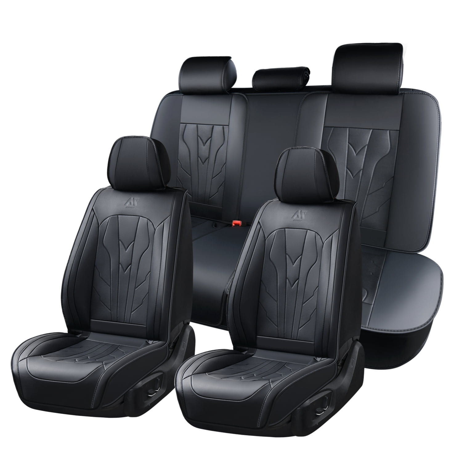 Car Seat Cover for Kia K5 GT-Line 2021-2026, Waterproof Faux Leather Full Set of 5 Seats Easy to Clean and Install Beautify Interior, Black Car Seat Covers, Protect Car Seats