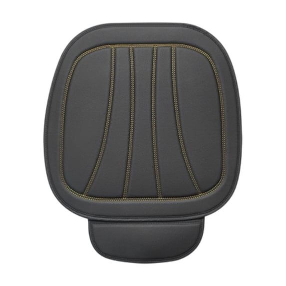 Car Seat Cover, Leather Anti Slip Waterproof Vehicle Front Bottom Cushion,Automotive Protection Pad Accessories, Universal for SUV, Sedan (Gold)