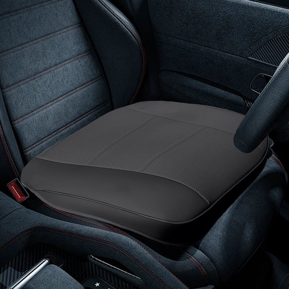 Car Seat Cover for Luxury & Comfort - PU Leather, Anti-Slip, Full Wrap Protection with Storage Pocket for Bottom Cushion - Universal Fit for 95% of Vehicles