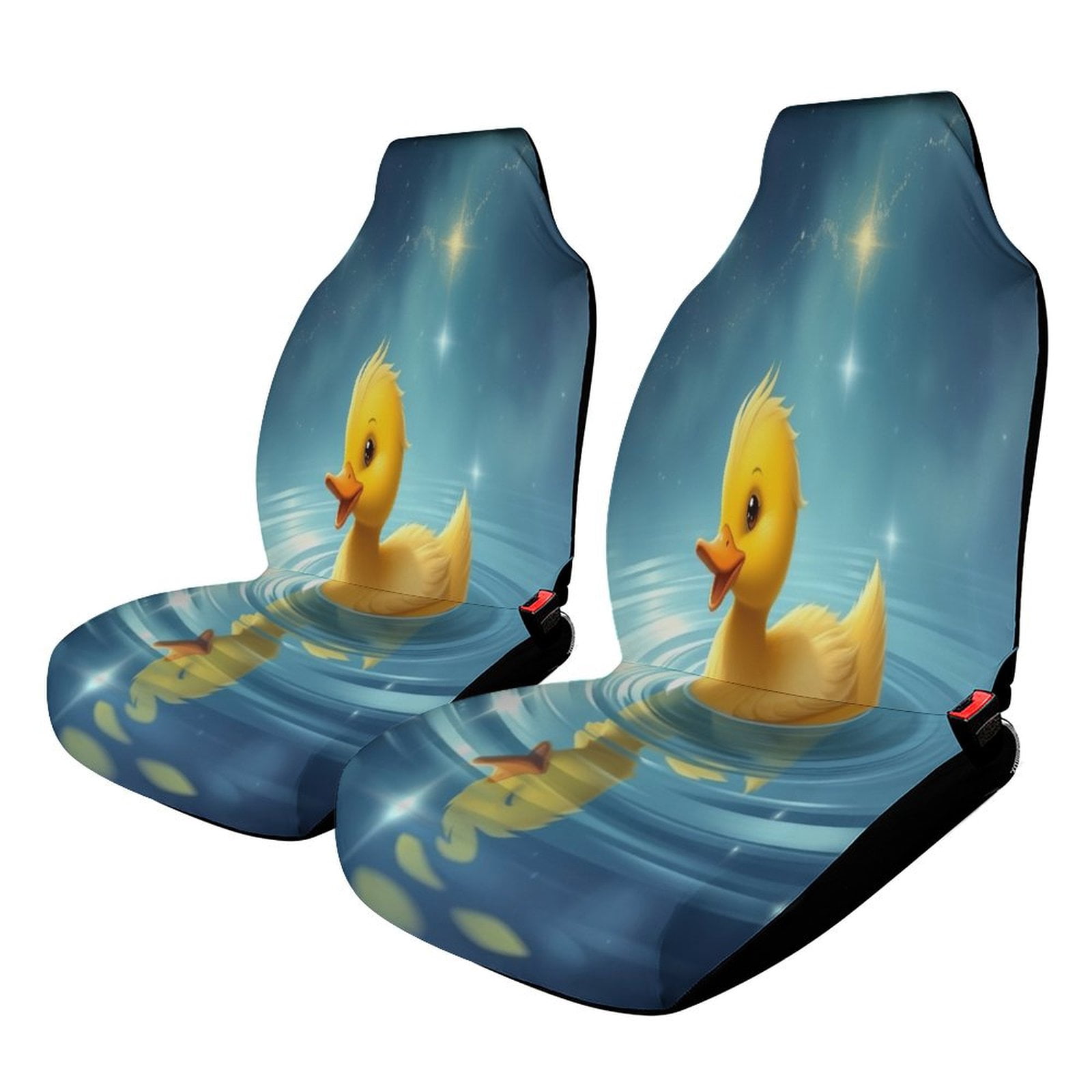 Rubber Duck Polka Dot Pattern Print Universal Fit Car Seat Cover