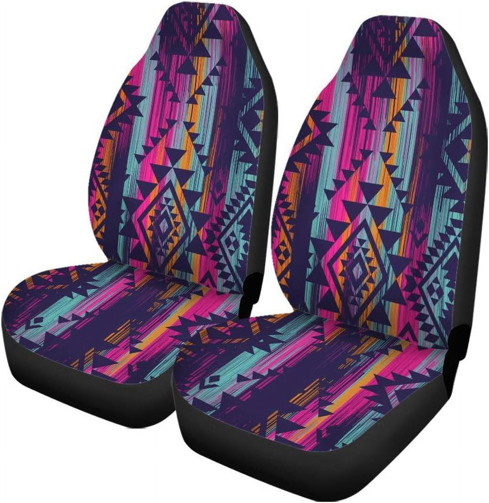 Colorful Abstract buy Art Neon Car Seat Covers Pair, 2 Front Seat Covers, Car Seat Protector, Car Accessory, Seat Cover For Car