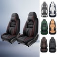 thumbnail image 1 of Car Seat Cover for Subaru Outback Base 2004, Black and Red Edges Car Seat Covers, Premium Leather, 5 Piece Full Set, Anti-Slip, With Lumbar Support, Protect and Upgrade Seats, 1 of 8