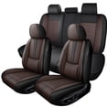 thumbnail image 1 of Car Seat Cover for TOYOTA PRIUS 2007, Faux Leather Full Set of 5 Seats With Lumbar Support Protect and Upgrade Seats, Black and Brown Car Seat Covers, Beautify the Interior of Old Cars, 1 of 7