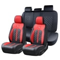 thumbnail image 1 of Car Seat Cover for Toyota Prius LE 2025, Red Car Seat Covers, Waterproof PU Leather, Full Set of 5 Seats, Easy to Clean and Install, Wear Resistance, Beautify Interior, 1 of 8