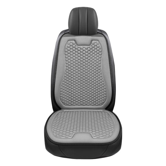 Car Seat Cover, Universal Sideless Driver Seat Protector, Universal Fit Most Vehicles, Without Lumbar Support (Gray)