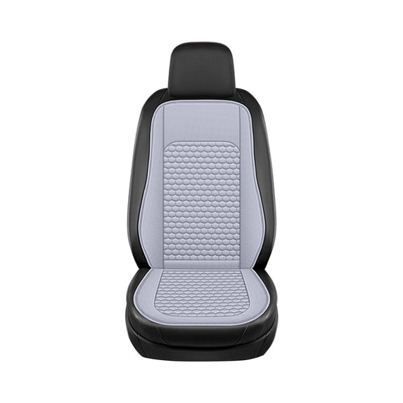 Car Seat Cover, Universal Sideless Driver Seat Protector, Universal Fit Most Vehicles, Without Lumbar Support (Gray)