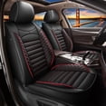 thumbnail image 1 of Car Seat Cover for Buick Rendezvous 2002-2007 Waterproof Leather Car Seat Cushion Protector,Premuim Interior Accessories Red,Front Set(2 Seats), 1 of 7