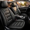 thumbnail image 1 of Car Seat Cover for Jeep Compass 2012-2025 2026,Premium Leather Seat Protector,Waterproof Auto Interior Accessories Black,Full Set(2 Row 5 Seats), 1 of 10