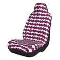 thumbnail image 1 of Car Seat Covers Are Protected From Dust And Spillage And Elastic Straps Are Easy To Install For Easy Car Suv Truck Delivery Magenta Houndstooth_3 1, 1 of 8