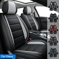 Car Seat Covers for Chevrolet Malibu 5 Seats, Premium Pu Leather Auto Cushion Protector, Front