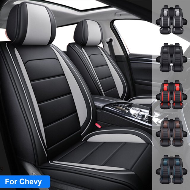 Car Seat Covers for Chevrolet Malibu 5 Seats, Premium Pu Leather Auto
