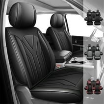 Car Seat Covers Custom Fit for Dodge Ram 1500 2500 3500 2009-2023 Front Rear Full Set Seat Protector Black