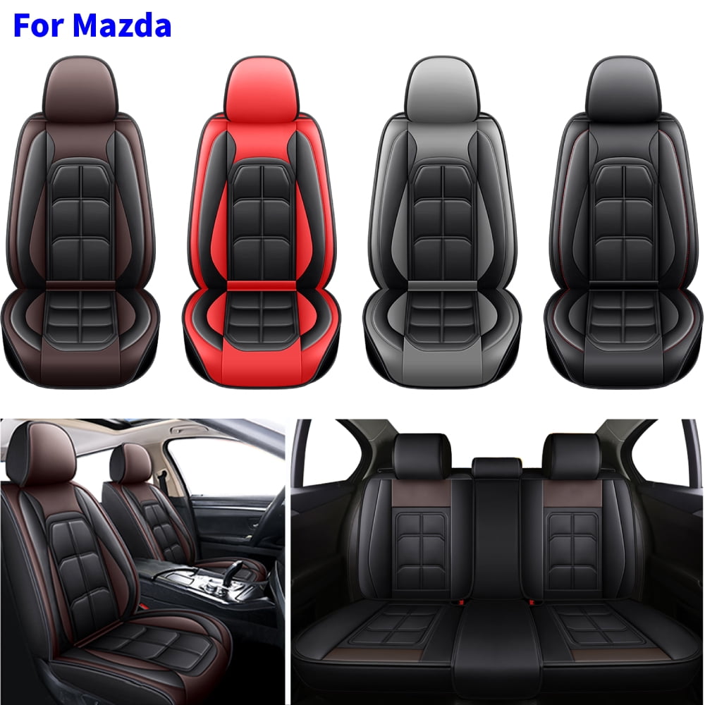 Car Seat Covers Fit for 2000 2024 Mazda 6 CX 3 5 Seat PU Leather Cushion Protector Full Set Front Back Seat Cover for Mazda CX 4 CX 5 CX 7
