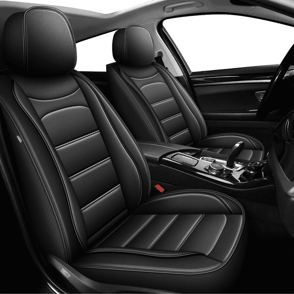Car Seat Covers Fit for Chevrolet/Chevy Suburban 2009-2024,Waterproof Leather Seat Protector,Premuim Auto Interior Accessories Black,Full Set(2 Row 5 Seats)