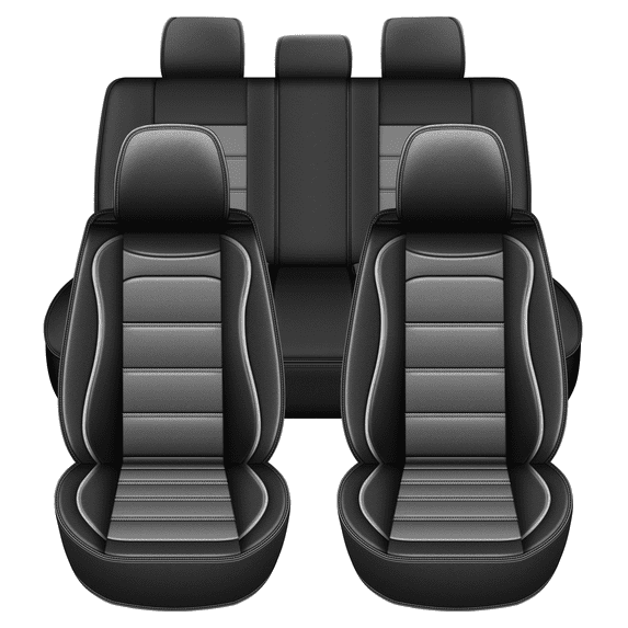 Car Seat Covers Fit for Hyundai Tucson 2010-2025 2026,Waterproof Leather Seat Protector,Premuim Auto Interior Accessories Gray,Full Set(2 Row 5 Seats)