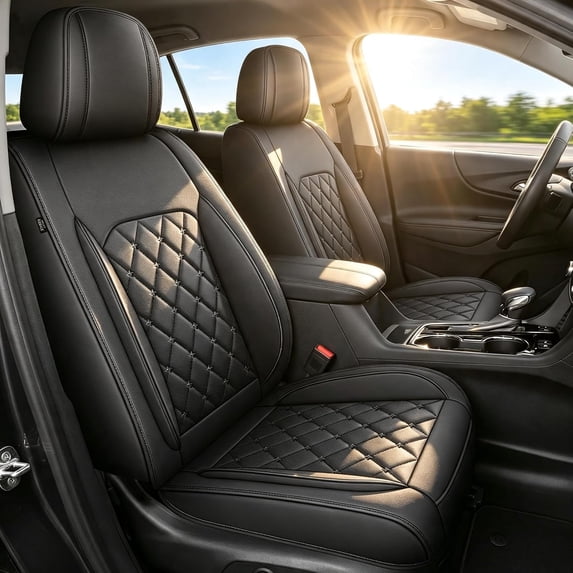 Car Seat Covers Fit for Lexus IS 200t/250/300/350 2009-2023 Faux Premium Leather Seat Cover 2 Rows 5 Seats Car Seat Protector Black,Full Set(2 Row 5 Seats)